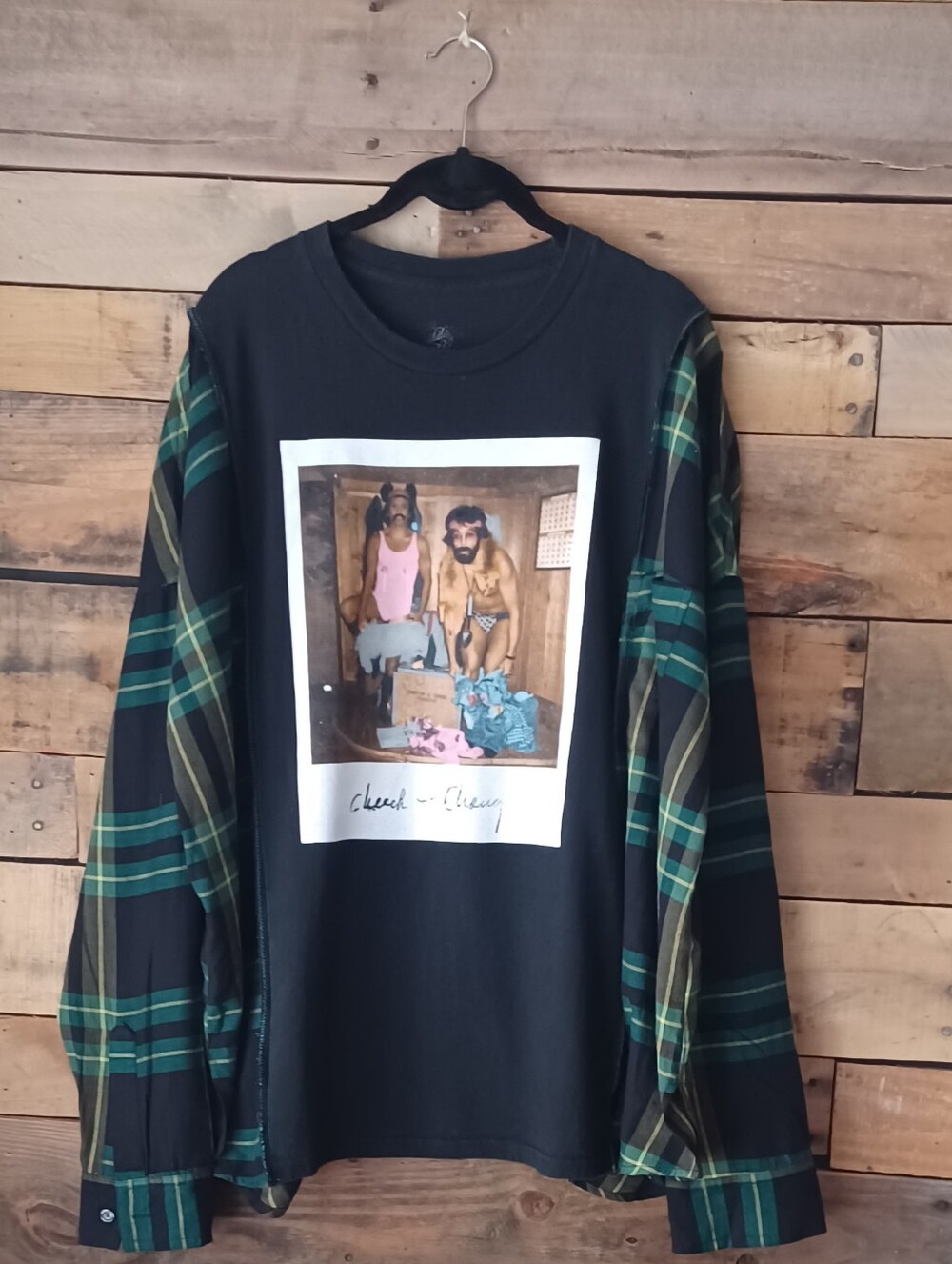Upcycled Cheesh and Choung  Graphic T-shirt